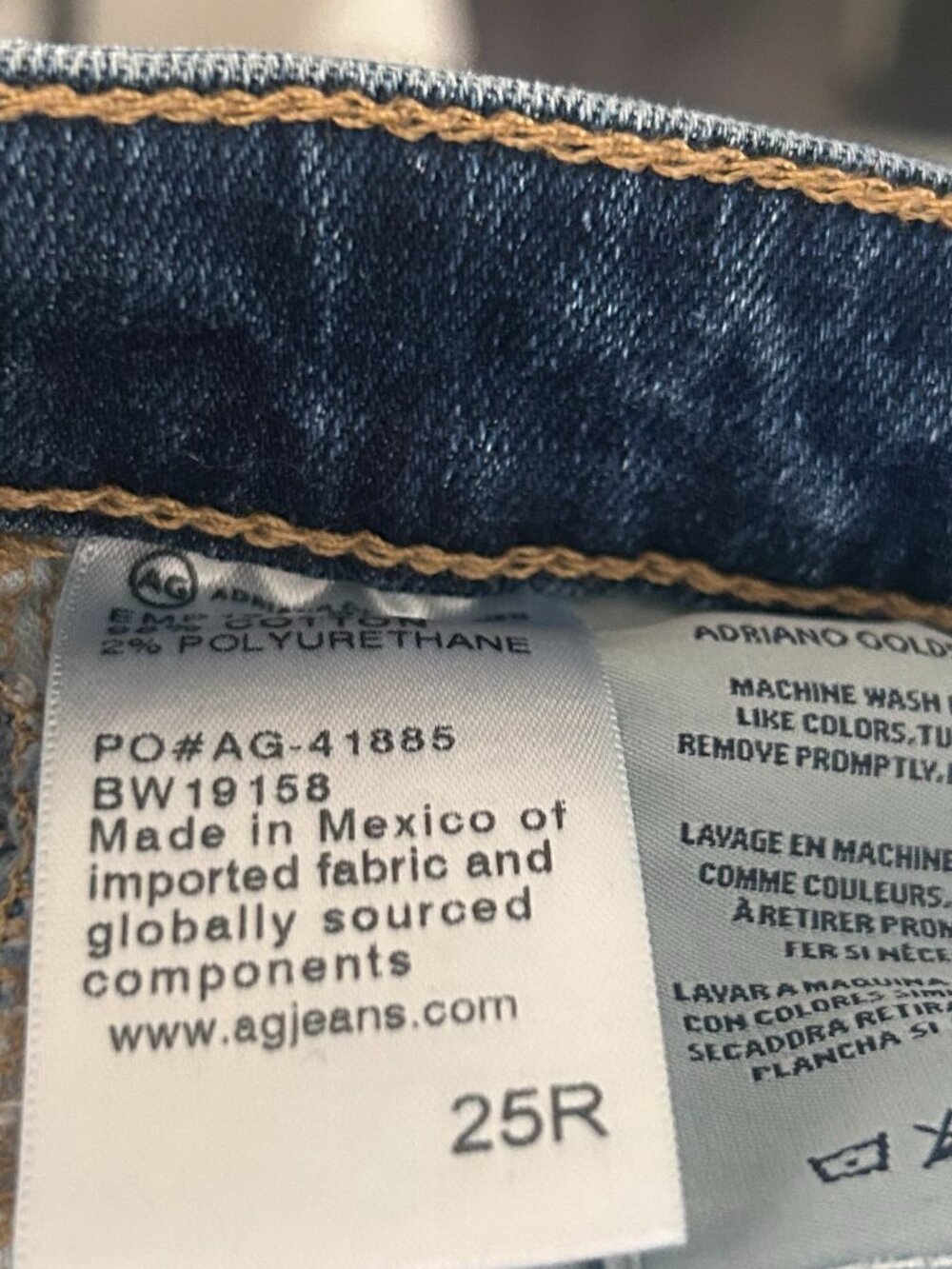 AG JEANS - ADRIANO GOLDSCHMIED - SIZE 25R - Picture 7 of 8